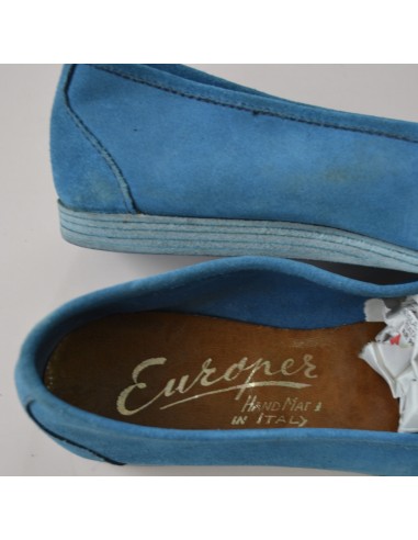 SCARPE PELLE  N° 36/36,5 AZZURRO