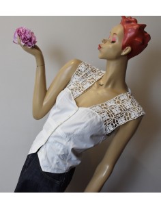 CAMICIA CON PIZZO  tg.S PINKO