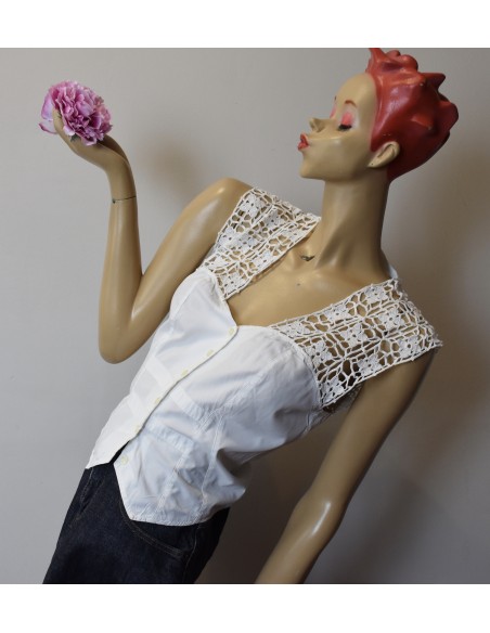 CAMICIA CON PIZZO  tg.S PINKO