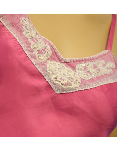 PICCOLO TOP IN SETA 100% COLORE ROSA TG. 44