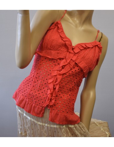 TOP IN COTONE ROSSO  Tg.46
