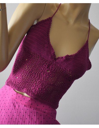 TOP REALIZZATO AD UNCINETTO tg. S/XS