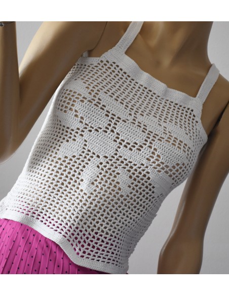 TOP REALIZZATO AD UNCINETTO tg. M