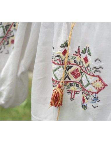 CAMICIA  tg 48/48 TIROLESE UNGHERESE RICAMATA