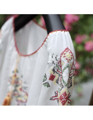 CAMICIA  tg 48/48 TIROLESE UNGHERESE RICAMATA