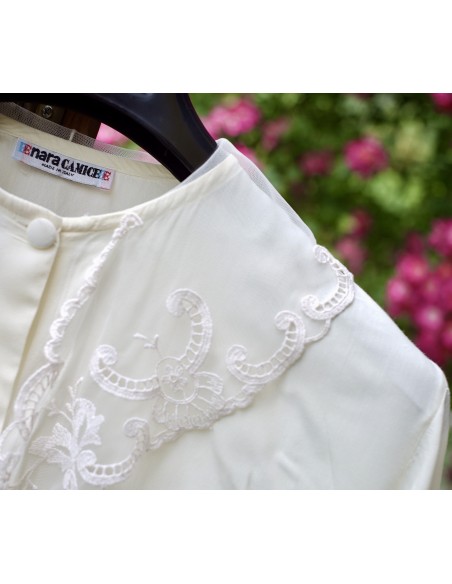 CAMICIA CON PIZZO  tg.48/50  Nara Camice