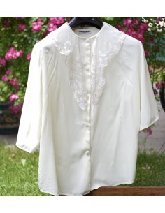 CAMICIA CON PIZZO  tg.48/50  Nara Camice