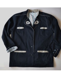 GIACCA  COTONE IN STILE TIROLESE  tg. 48 Vintage '90 2