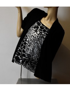 Golfino Tg.12/ M NERO/ BIANCO