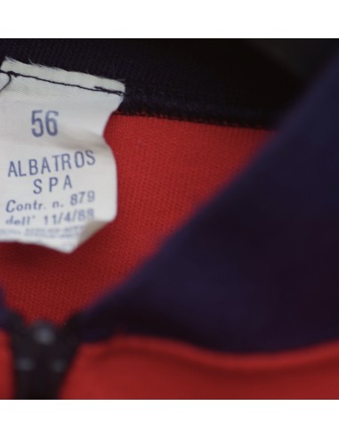 FELPA VINTAGE '70 tg.52/54   BLU/ROSSO