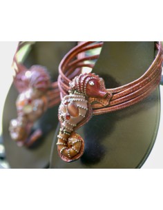 SANDALI CIABATTE  PELLE  N* 39 Cavalluccio Marino 2