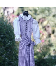 ABITO IN STILE TIROLESE   tg.140 -8 anni. Dirndl