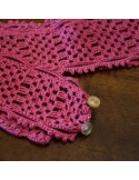 SET DUE FERMATENDE IN PIZZO  UNCINETTO ROSA