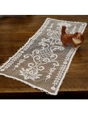 CENTRO REALIZZATO  IN FILET A RETE 75x32 cm