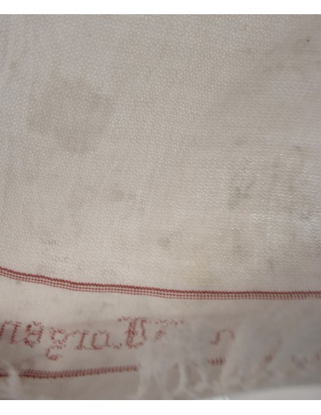 ANTICO ASCIUGAMANO CON MONOGRANNA 100x41 cm