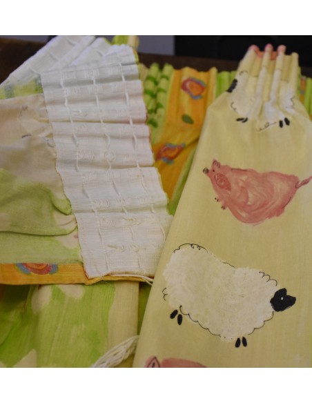 COPPIA TENDE CAMERETTA  BAMBINI 130x165 cm