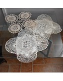 3 CENTRI  REALIZZATI AD UNCINETTO