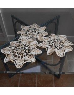 SET 3 CENTRI  REALIZZATI A MANO diam 26cm