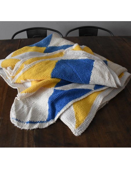 COPRILETTO / COPERTA PER LETTO REALIZZATO AI FERRI 210x170 cm