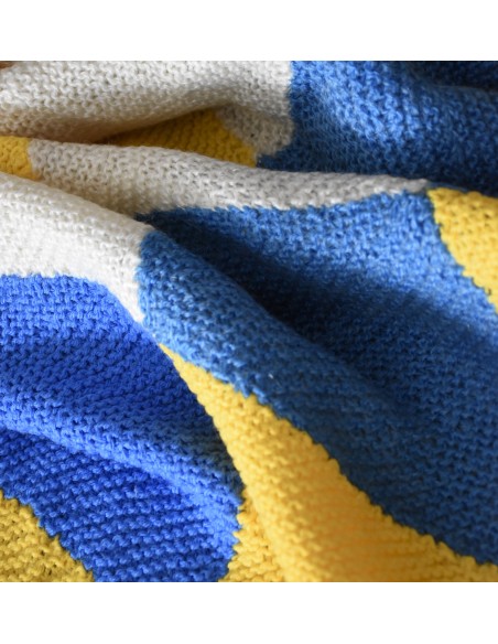 COPRILETTO / COPERTA PER LETTO REALIZZATO AI FERRI 210x170 cm