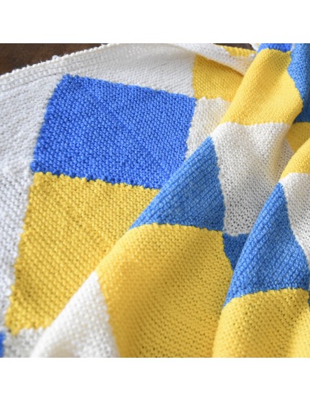 COPRILETTO / COPERTA PER LETTO REALIZZATO AI FERRI 210x170 cm