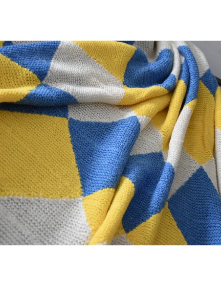 COPRILETTO / COPERTA PER LETTO REALIZZATO AI FERRI 210x170 cm