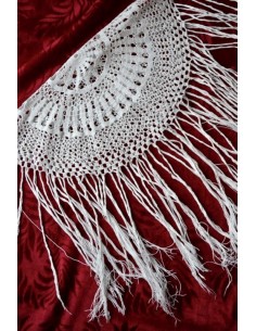 TOVAGLIETTA / COPRILUME REALIZZATO A MANO AD UNCINETTO