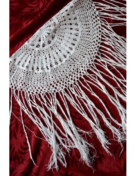 TOVAGLIETTA / COPRILUME REALIZZATO A MANO AD UNCINETTO