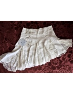 GONNA IN LINO E PIZZO  tg. S -Dolce Ribelle- Nuova