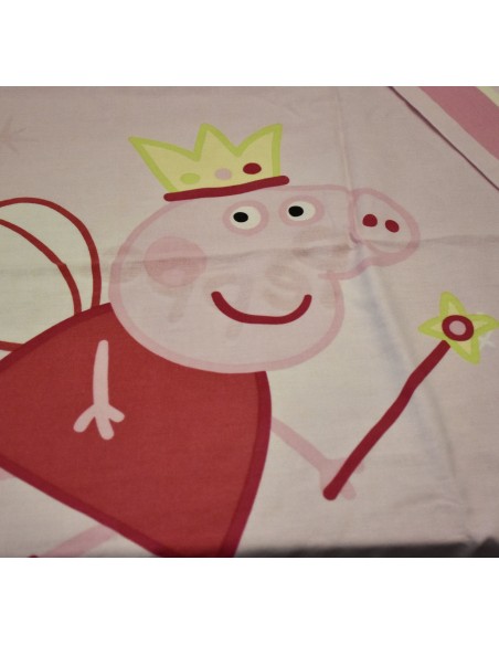 COPRIPUMINO LETTO SINGOLO CON FEDERA PEPPA PIG