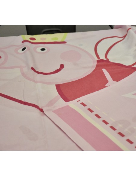 COPRIPUMINO LETTO SINGOLO CON FEDERA PEPPA PIG