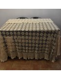 COPRILETTO / COPRITAVOLO REALIZZATO A MANO AI FERRI 250x200