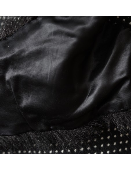 COLLO DI PELLICCIA VERA NERO