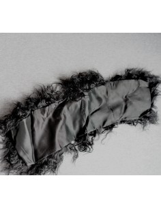 COLLO DI PELLICCIA VERA NERO VINTAGE 2