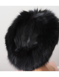 CAPPELLO PELLE VERA. NERO tg.56 2