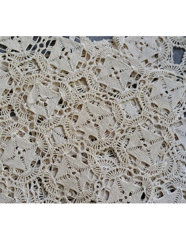 SET TRE CENTRI ECRù REALIZZATI A MANO