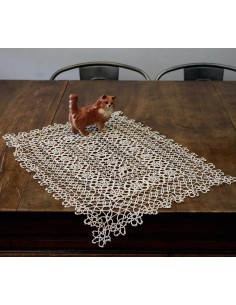 CENTO ECRù IN CHIACCHIERINO 57x43cm