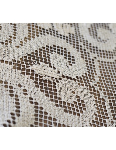 TOVAGLIETTA  FILET A RETE diam. 78cm CREMA