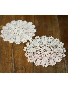 SET 2 CENTRI  REALIZZATI A MANO ROSA