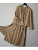 COMPLETO GIACCA  + GONNA LINO TIROLESE tg. 48 Distler
