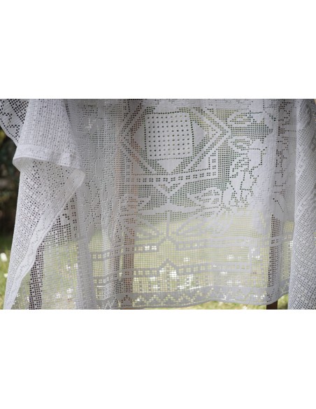 TENDA / COPRITAVOLO AD UNCINETTO 105x185 cm