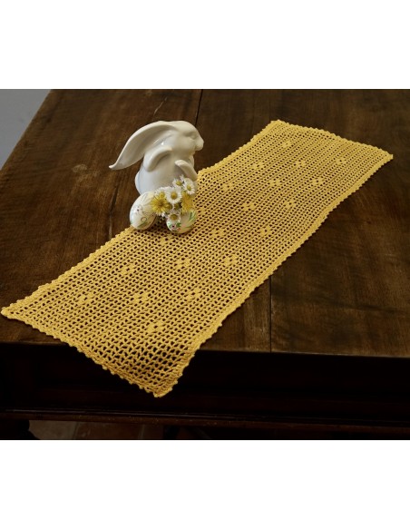 CENTRO AD UNCINETTO GIALLO 70x23