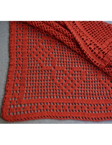 TOVAGLIETTA NATALIZA AD UNCINETTO 80x 80 cm