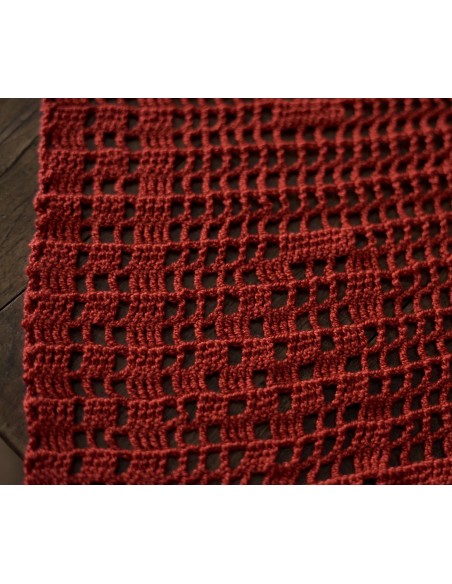 TOVAGLIETTA NATALIZA AD UNCINETTO 80x 80 cm