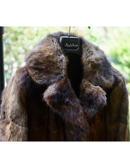 PELLICCIA DI ONDATRA VERA Tg.46
