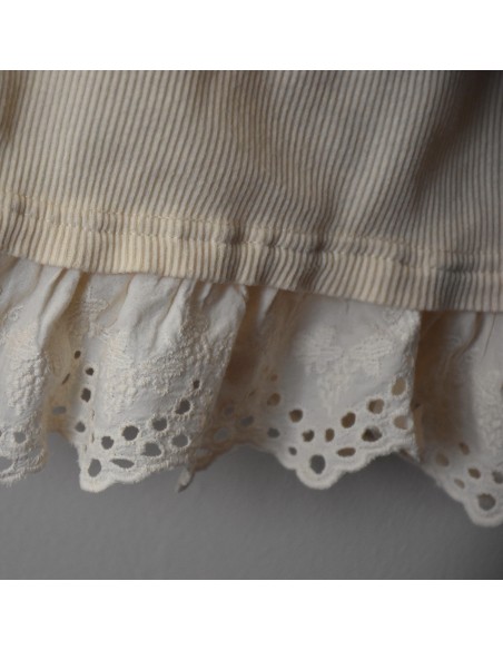 TOP CREMA CON PIZZO tg. S/M