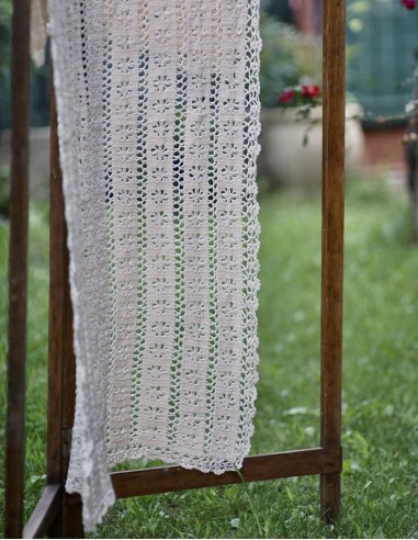 TOVAGLIETTA  A MANO UNCINETTO 106X76 cm