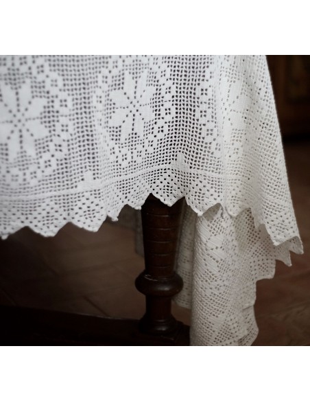 COPRILETTO IN COTONE REALIZZATO A MANO