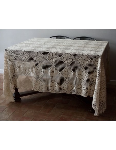 COPRILETTO IN COTONE REALIZZATO A MANO