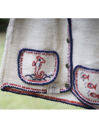 GOLFINO BAMBINA A MANO LANA VINTAGE  tg.6/8 anni